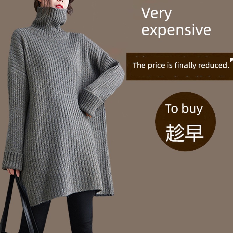 Women's wear new pattern easy keep warm High collar sweater Cashmere sweater