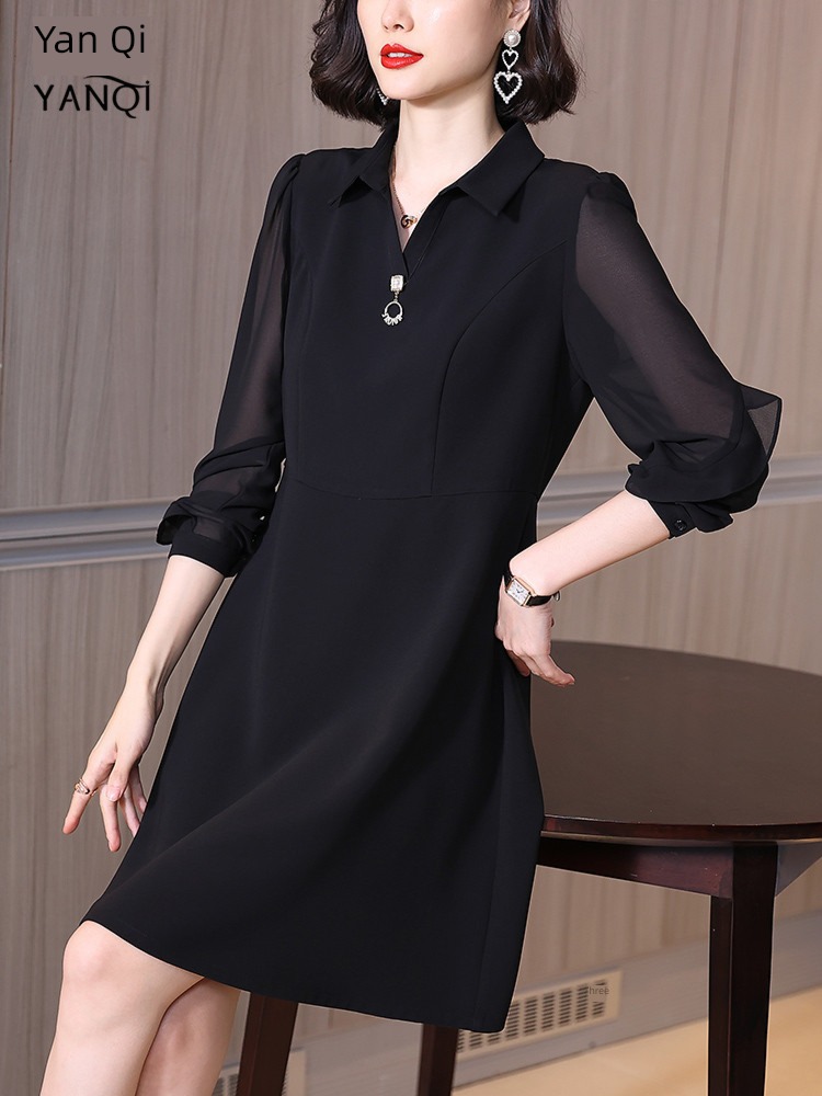 Polo Chiffon The new womanliness Long sleeve Dress
