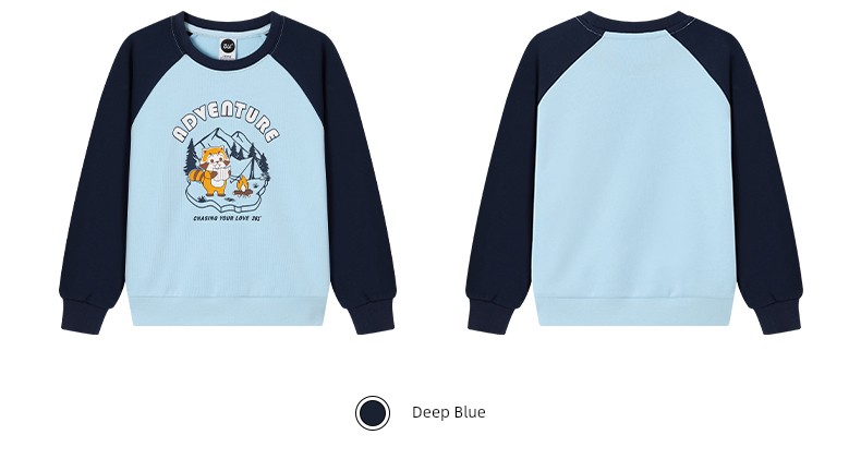 361 ° Children's Clothing for Boys and Girls, Pullover Sweatshirt, Round Neck, Autumn and Winter 2026 New Autumn Style, Fleece-Lined Long-Sleeved Sports — 34
