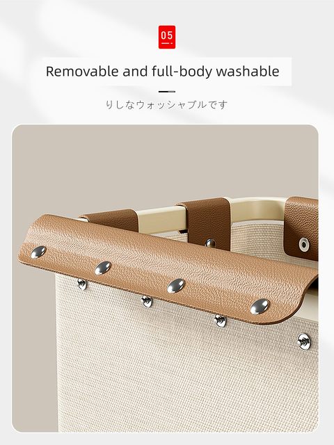 日本脏衣篓家用高颜值脏衣篮折叠放脏衣服收纳筐卫生间浴室大容量