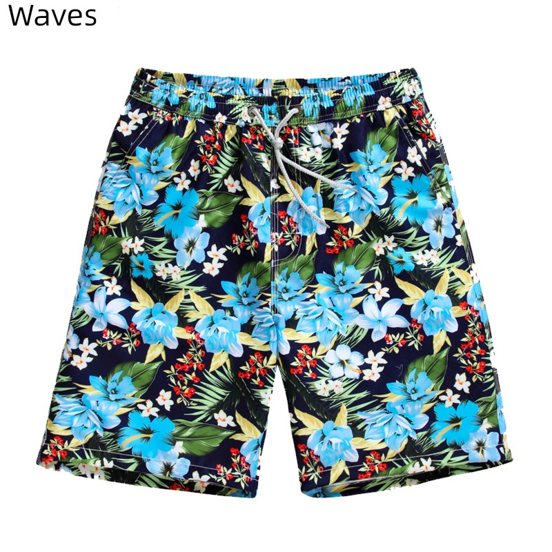 Wave rush wave lovers quick-drying leisure time Big size Beach pants