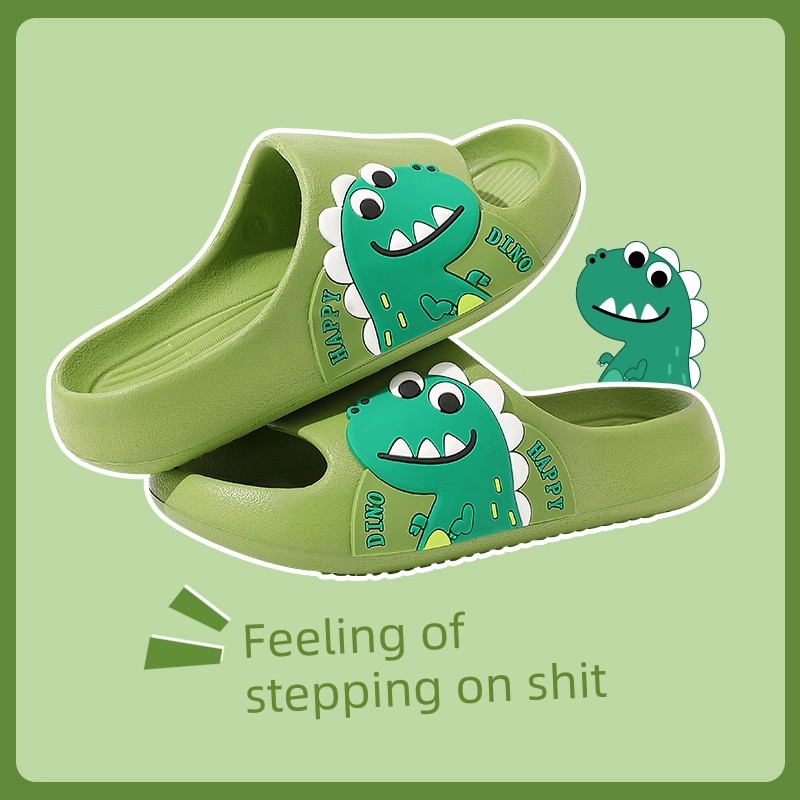 Boys Summer Indoor Non Slip Dinosaur Kids Slippers — 2