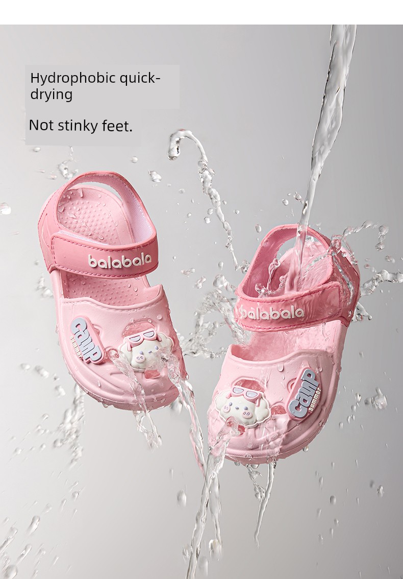 Balabala Kids Slippers Hole Shoes Summer Non-Slip Soft Bottom Baby Boy Girl Sandals Outdoor Sandals — 10