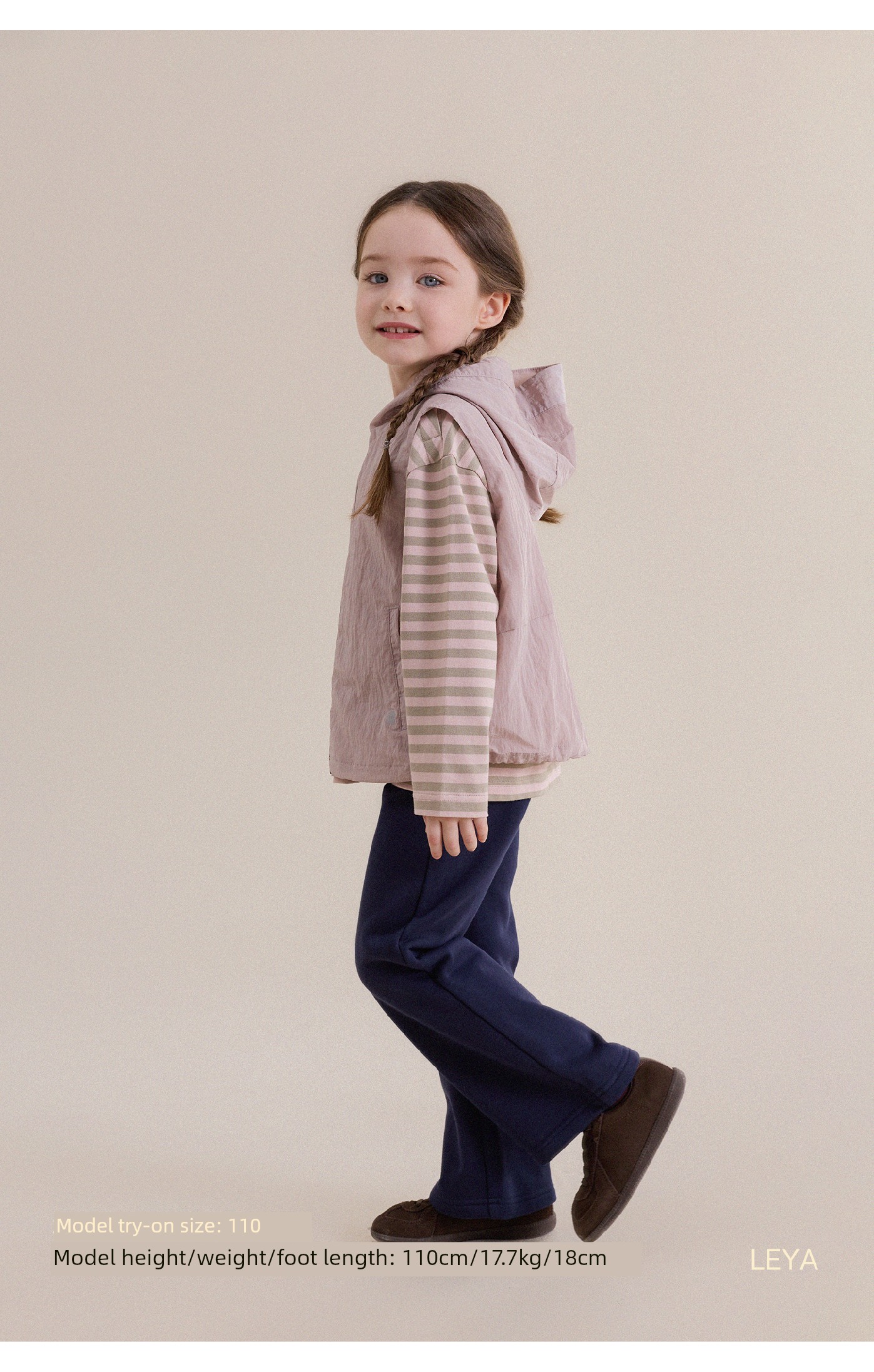 Baby Autumn Outdoor Hooded Vest Workwear Skirt Set Yunerma Girls' New Mountain-Style Cardigan Versatile Short Skirt — 19