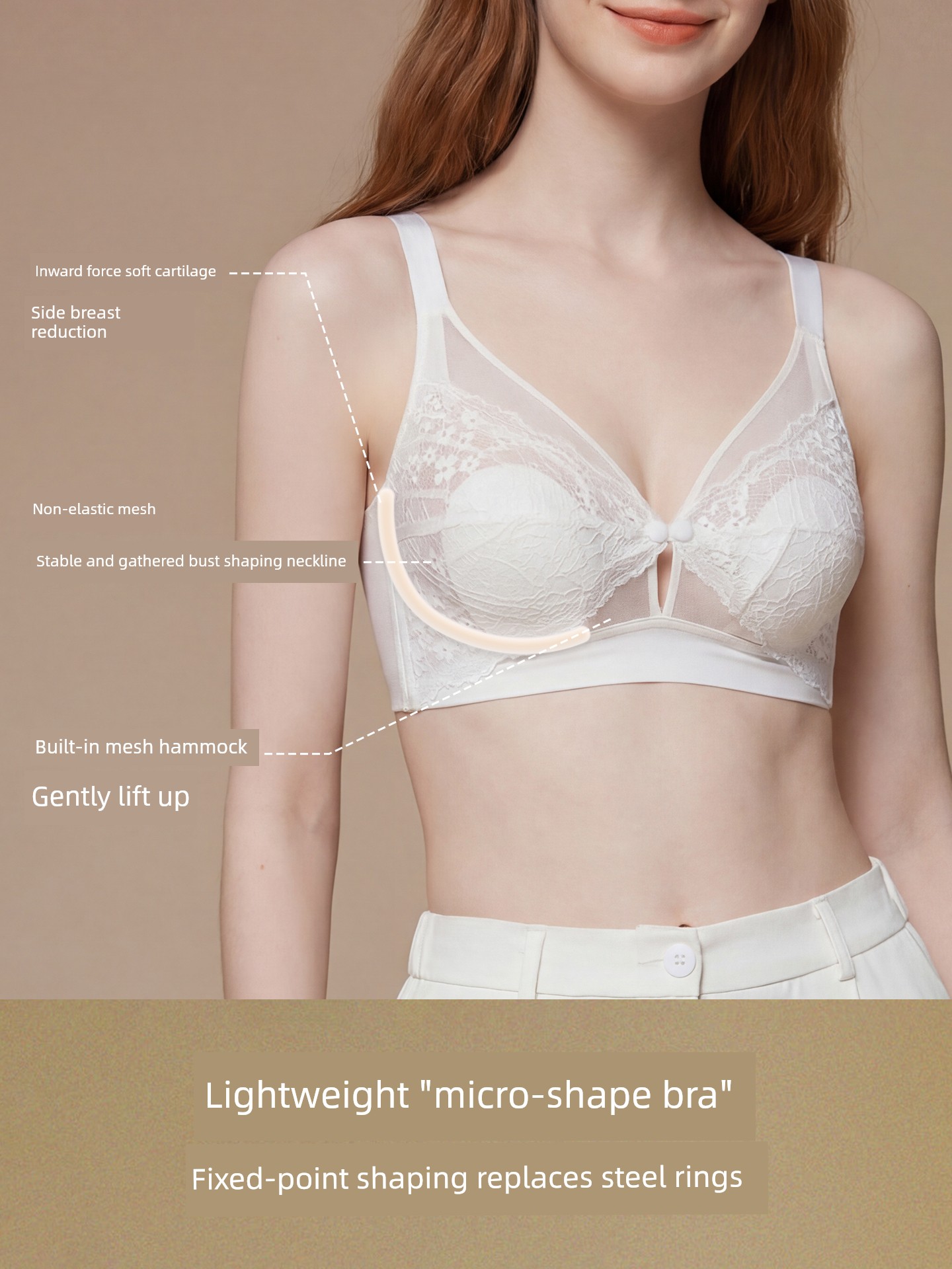 Breastfeeding Bra, Summer Thin Style, Special Anti-Sagging Front-Opening Bra for Postpartum Breastfeeding, Ultra-Thin Breathable Maternity Bra — 4