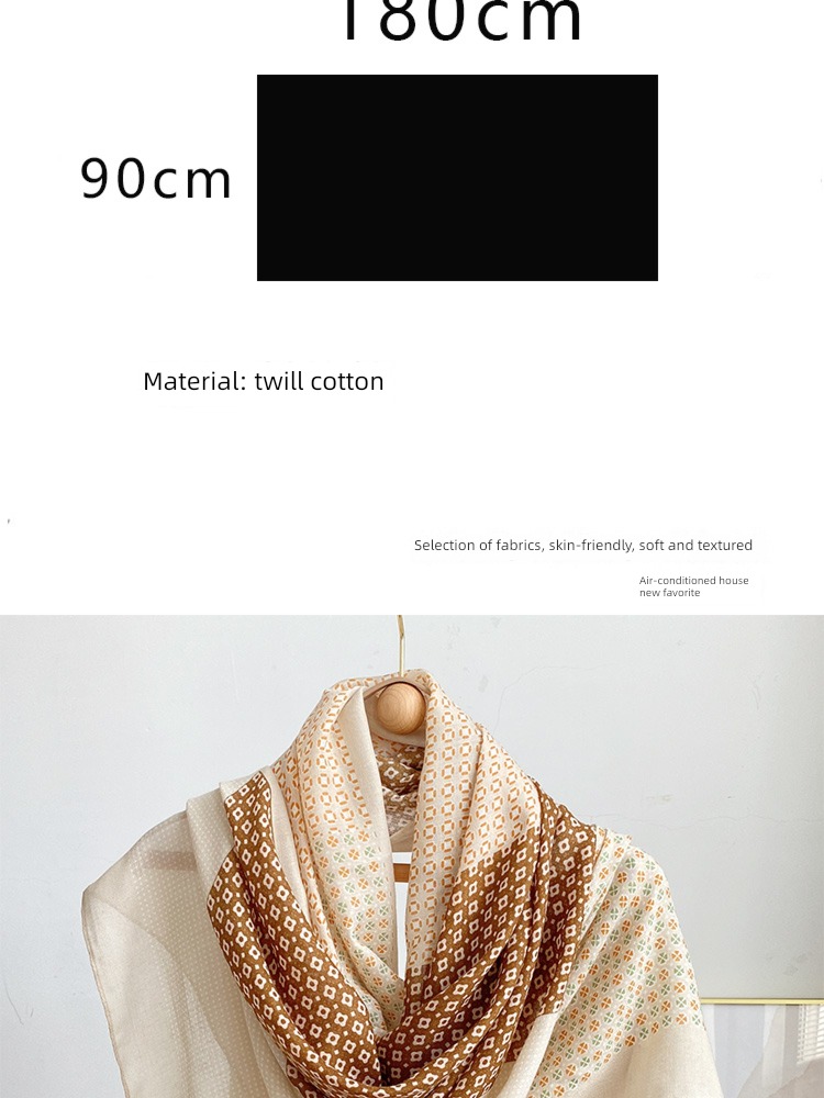 Minority female Cotton and hemp summer noon break Blanket aaf  Shawl