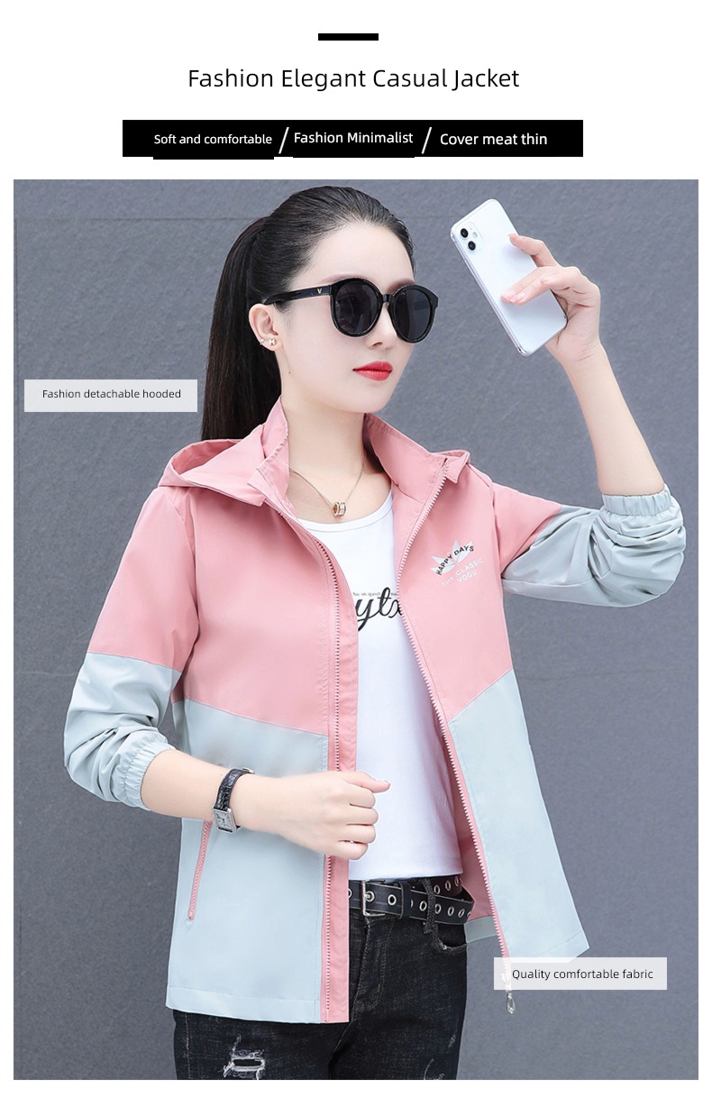 loose coat female Hooded leisure time motion have cash less than that is registered in the accounts pizex