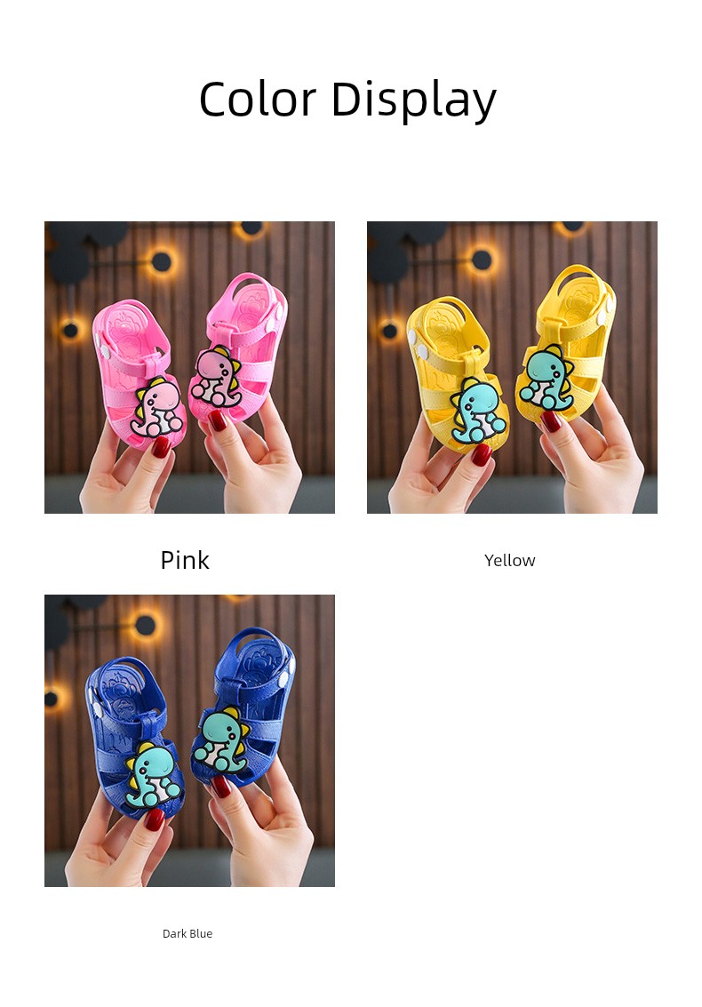 Children's Plastic Non-Slip Soft Bottom Summer Closed Toe Sandals — 11