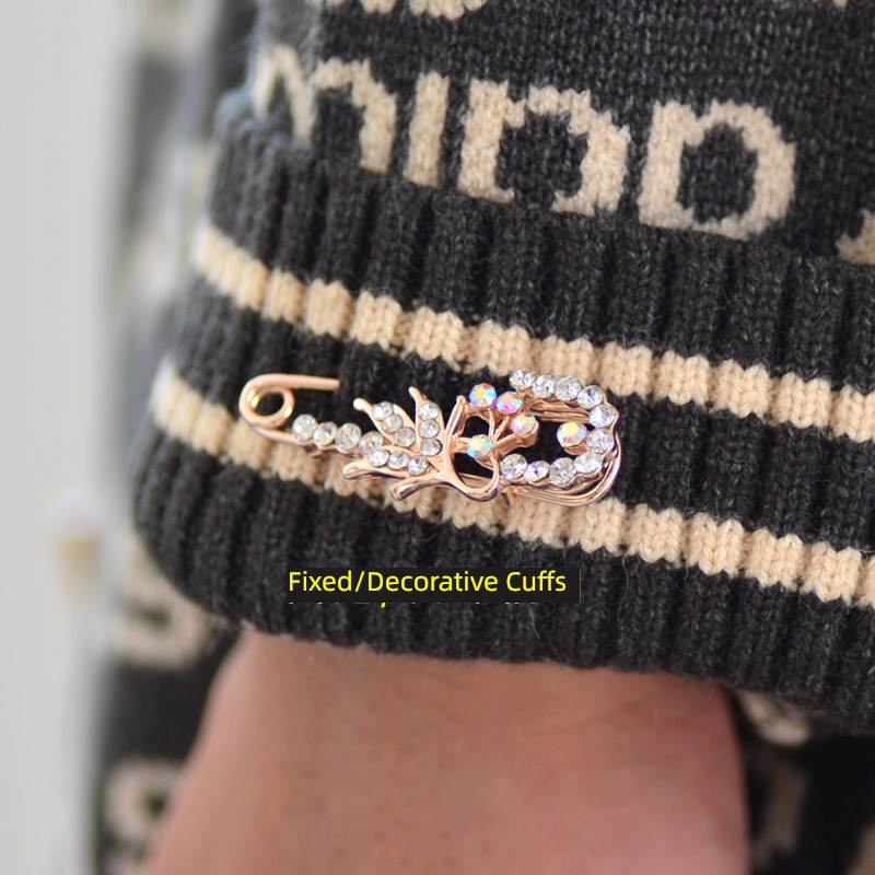 free shipping rhinestone Pin Brooch female security Shawl buckle