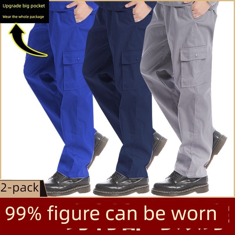 reinforce wear-resisting easy Labor insurance spring and autumn winter Work pants