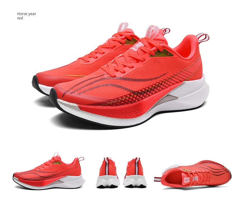 Red Rabbit 9Pro Running Shoes for Men, Suitable for Physical Exams, Shock Absorption, Lightweight Carbon Plate, Racing Training, and Sports Shoes for — 44