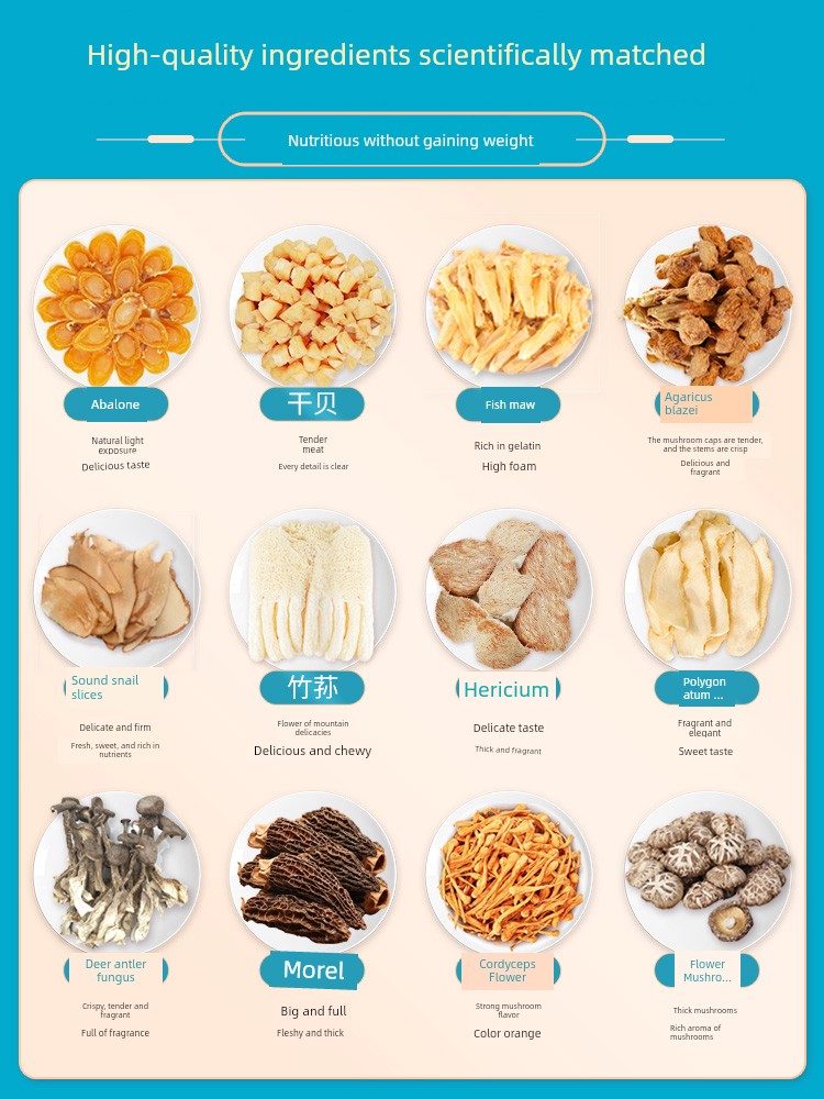 Postpartum Meal Nutritious Meal Postpartum Stew Soup Ingredients Package Postpartum Meal Set Postpartum Soup Ingredients Small Postpartum 15-Day Supplement — 5