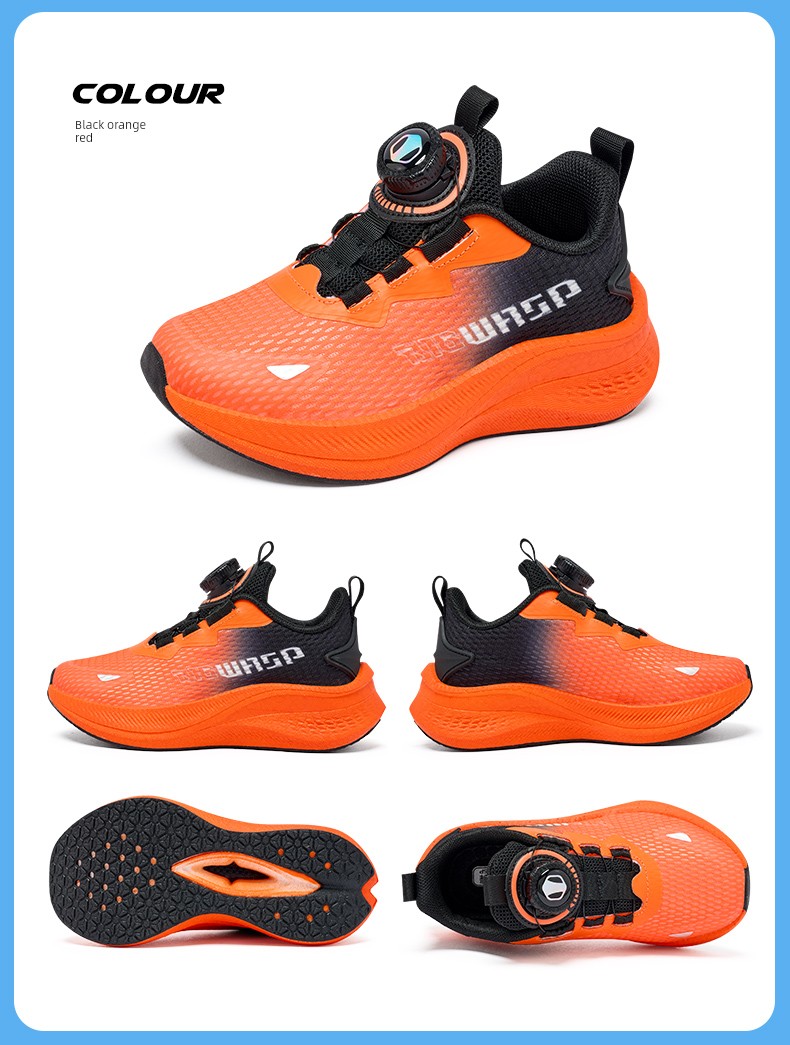 Lightweight Bumblebee Children's Shoes, Boys' Sports Shoes, Mesh Breathable Shock-Absorbing Non-Slip Youth Mesh Shoes, Kidsren's Running Shoes — 19