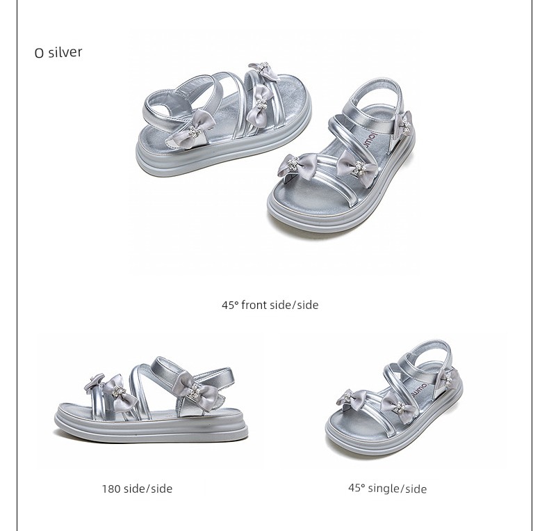 Fuluo Mi Girls' Sandals Kidsren's Summer Shoes 2026 Summer New Soft-Soled Sports Baby Girl Princess Shoes — 16