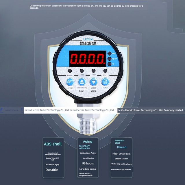 Digital display pressure controller digital smart electrical contact pressure gauge negative pressure pneumatic hydraulic vacuum negative pressure switch
