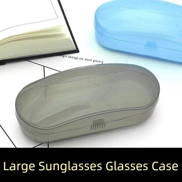 Sunglasses glasses box for women portable ultra-light plastic transparent men's simple large anti-pressure sunglasses storage box