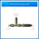 Shigaoma SICOMA mixer shaft head tee butter nozzle three-band oil nozzle stainless steel tee joint