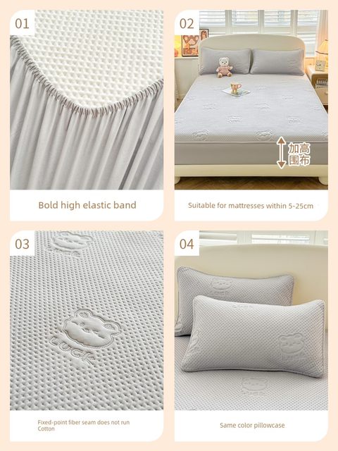 Waterproof wet cover 2025 new four-season universal thickened Simmons mattress protective cover dustproof sheet cover