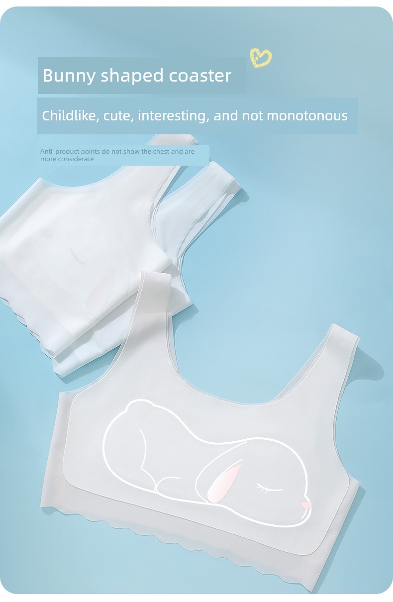 MiiOW Girl Puberty Stage 1 Intimates Primary School Students Summer Thin Section Traceless Young Adult Kids Ice Silk Vest — 11