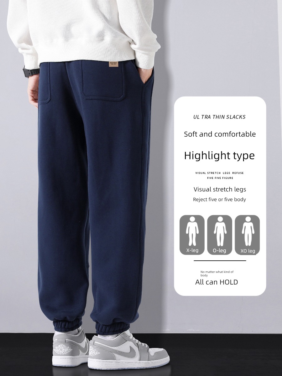 Spring and Autumn easy Tie one's feet leisure time winter knitting sweatpants
