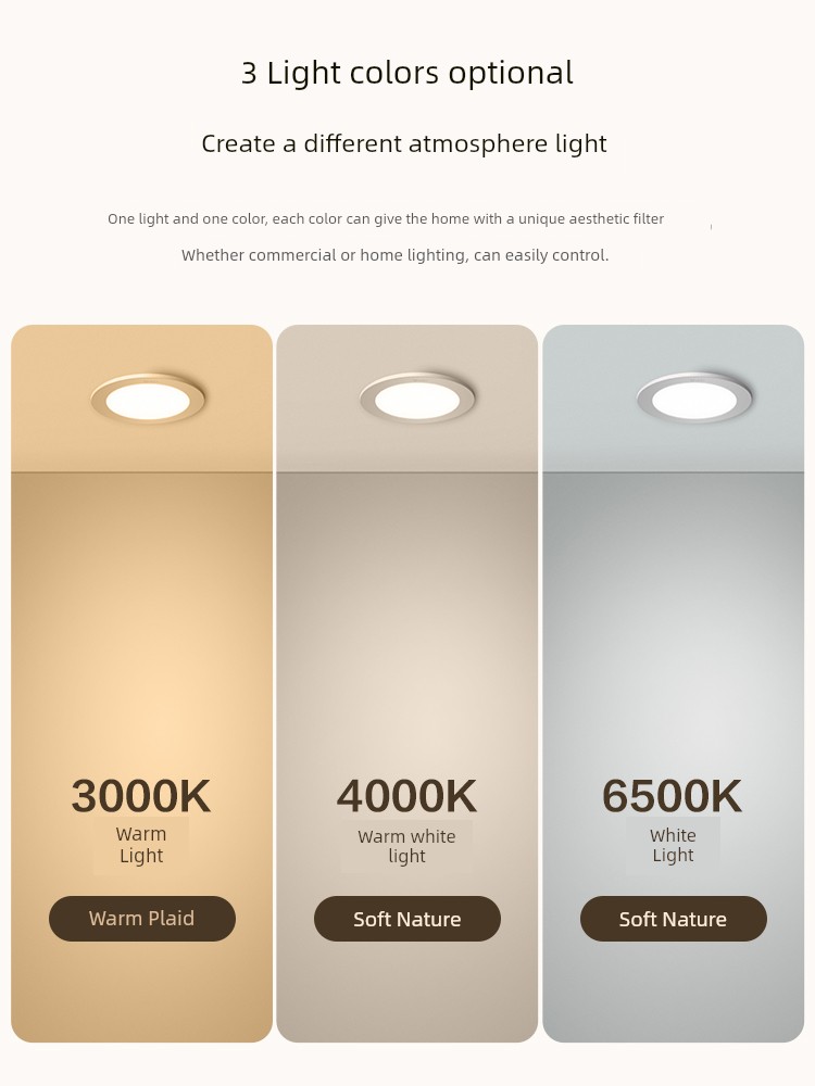 Bull Brand Recessed Downlight 12cm Ultra-Bright High-Power Ceiling Light, Same Model as Used by Yang Mi, 10cm Hole Light
