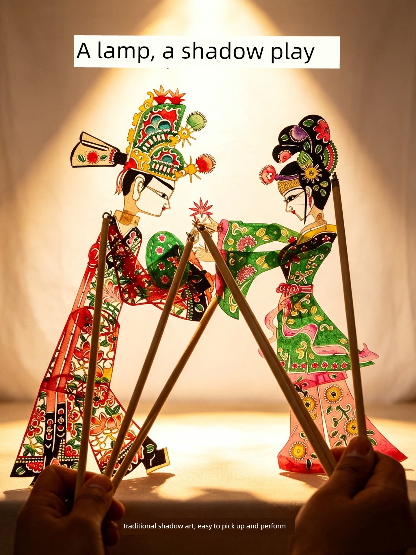 Folk Characteristic Handicraft Shadow Play Doll Suit Souvenir Chinese Small Gift for Foreigners