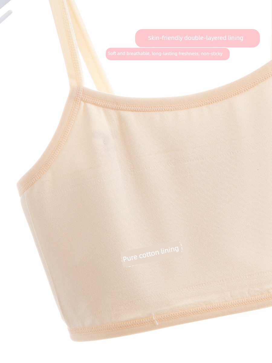 Girls' Underwear for 12-Year-Old Children in the Developmental Stage, Thin Cotton Bra for Young Girls, Elementary School Students' First Stage Children's — 4