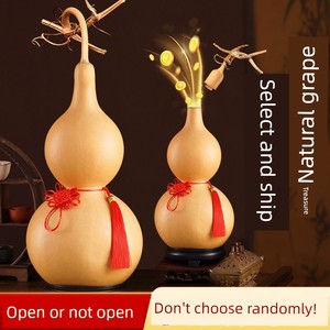 Natural Gourd Pendant for Entrance or Living Room Doorway, Real Gourd Ornament for Home Decoration, Gourd Hand-Held Orna