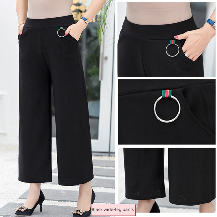 Chiffon T-shirt 2022 paragraph Foreign style Middle aged and elderly Women's wear