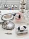 Transparent data cable storage bag portable waterproof travel simple key ring pain bag blind box figure storage bag pendant