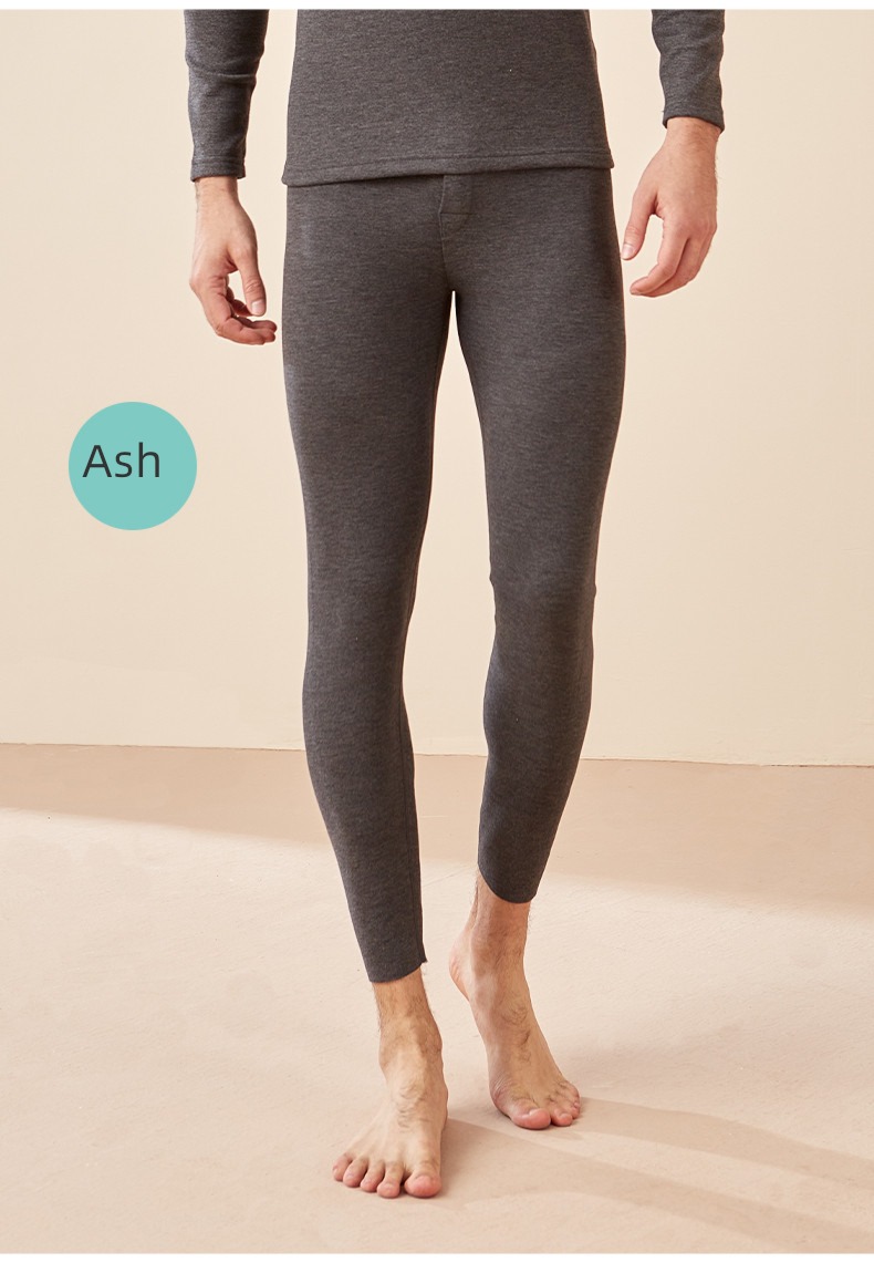 Warm pants man Derong pants Autumn trousers Plush Bottomed trousers Derong thickening Cashmere Belt protection knee De Rong Thread pants