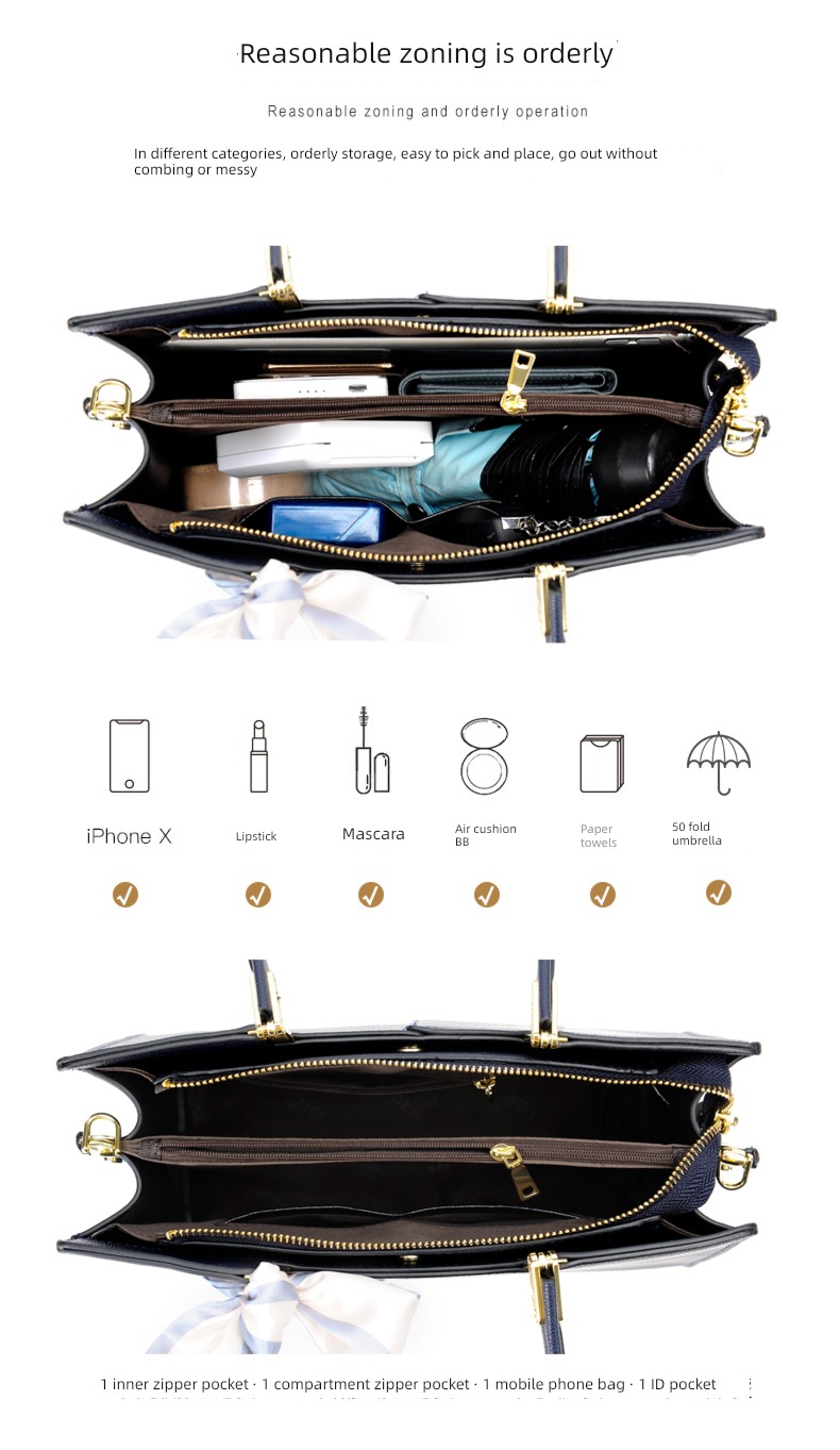 Bag 2022 new pattern atmosphere fashion Simplicity middle age ma'am Mom bag handbag mother-in-law high-capacity Inclined shoulder bag