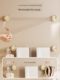 Gemeiju suction cup towel rack bathroom punch-free storage rack bathroom multi-function towel rod wall-mounted storage rack