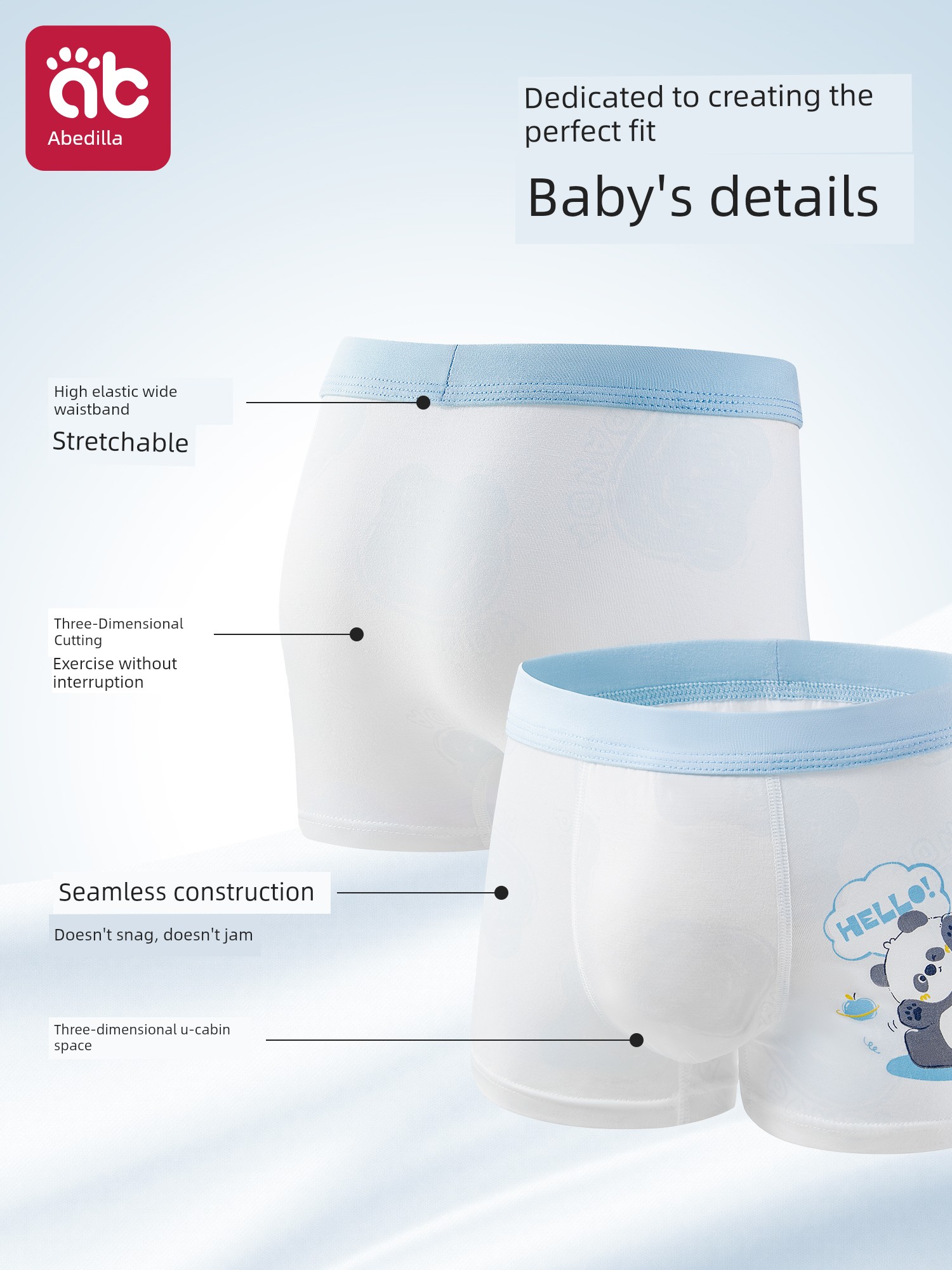 Children's Underwear for Boys, Lenzing Modal, Baby Boys' Ice Silk Boxer Shorts for 2-Year-Olds — 5