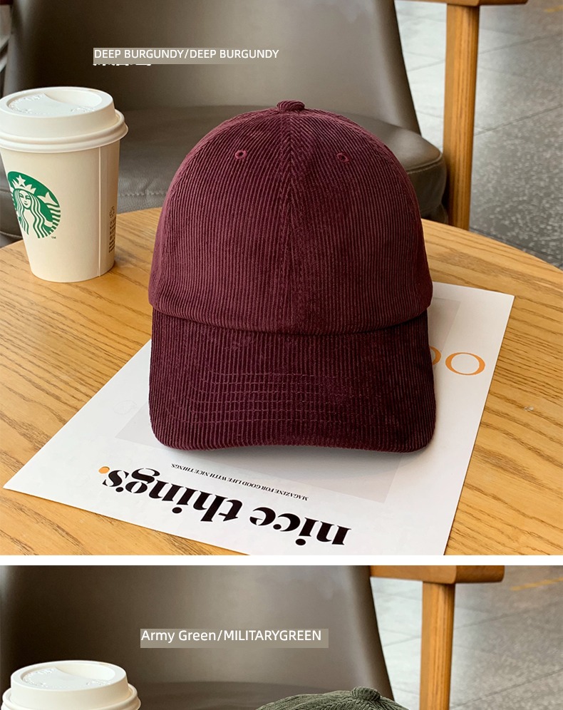 Hu stubble uncle self-control winter face without makeup Soft roof Baseball cap