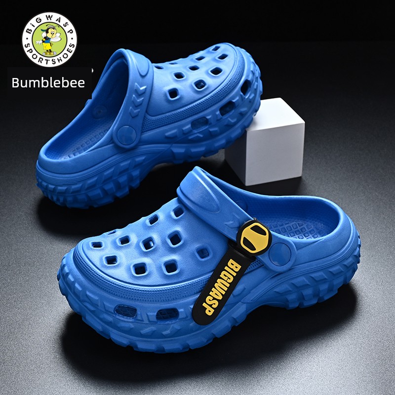 Bumblebee Kids Hole Slippers Boys Summer New Arrival Non Slip 2025 Sandals Older Boy Children's Shoes Sandals — 8