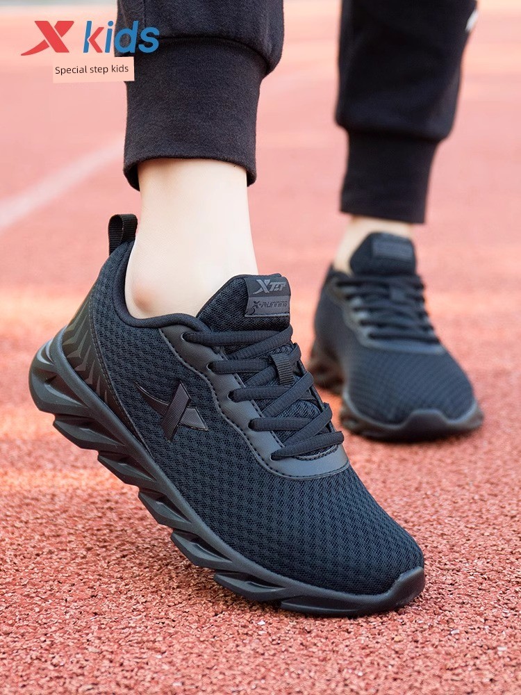 Tebu Black Autumn Mesh Breathable Kids Sneaker — 4