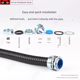 Plastic-clad metal hose end fitting box joint external thread joint external teeth galvanized alloy wire joint DPJ