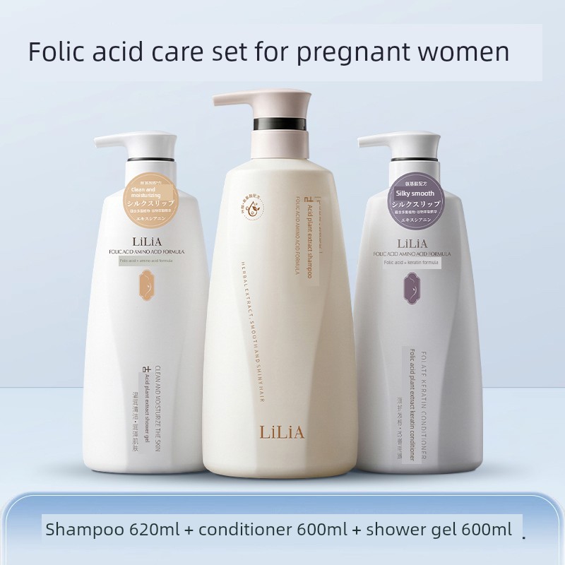 Special Anti-Dandruff and Oil-Control Shampoo for Pregnant Women, Can Be Used as a Shower Gel and Conditioner Set, Hair Washing Cream — 4