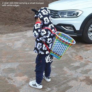 Sichuan Pure Handmade Woven Plastic Children's Toys Dance Props Kindergarten Games Small Baskets and Baskets