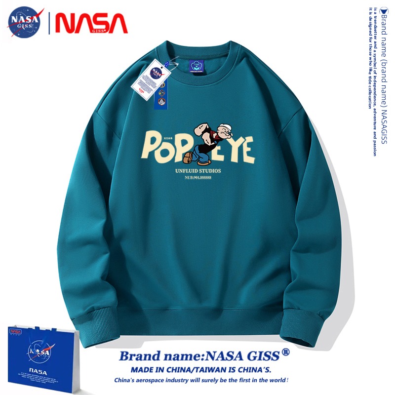 NASA Autumn and winter Round neck Condom Couple Sweater