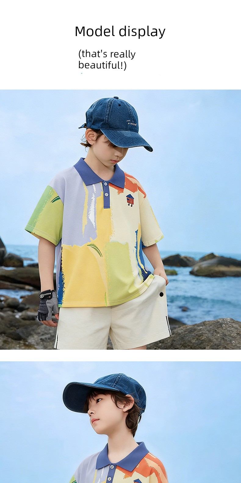 Piggy Banner Kidsren's Polo Shirt Boys' Cool Short-Sleeved T-Shirt 2026 New Style Boys' Lapel Quick-Drying Top W — 11