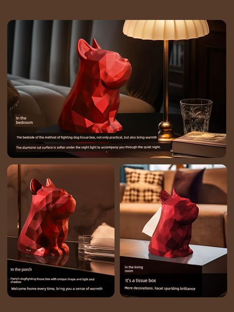Fad tissue box living room light luxury high-end cardboard box creative household multi-functional coffee table napkin storage ornaments