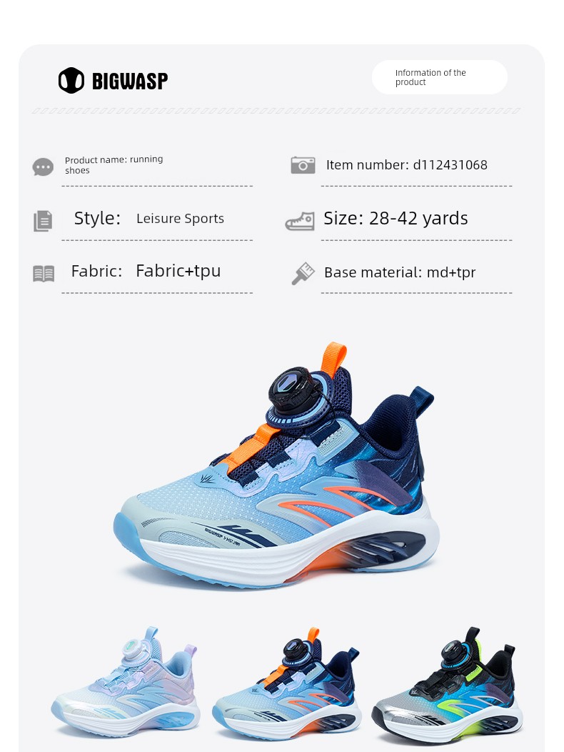 Bumblebee Girls' Sports Shoes Autumn New Comfortable Children's Student Shoes Little Girls' Mesh Breathable Running Shoes — 7