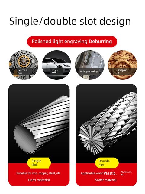 Carbide rotary file metal electric inner grinding head ACFM electric drill grinding drill bit electric frustration tungsten steel milling cutter