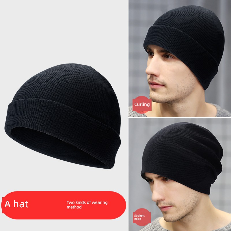 fit round face Big head circumference Autumn and winter Versatile Hat