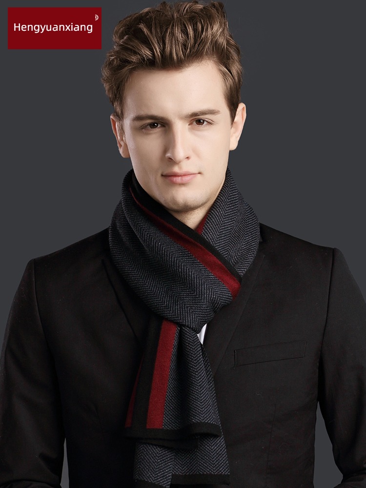 hyz  wool man Autumn and winter business affairs scarf