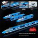 New Fuxing high-speed rail alloy green simulated train sound and light door opening red train model children's toys