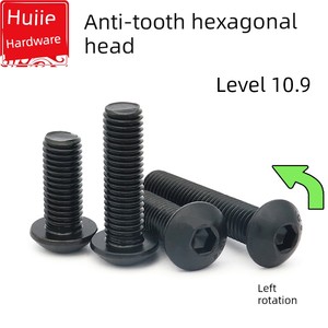 Promotional 10.9 Grade Reverse Thread Pan Head Hex Socket Screws M4M5M6M8M10 Left-Hand Thread Round Cup Head