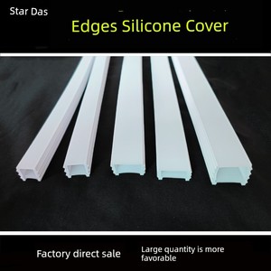 Led Wear-Free Silicone Cover Open Light Cover Strip Light Bar Concealed Linear Light Slot Soft Line Light Embedded Trunk
